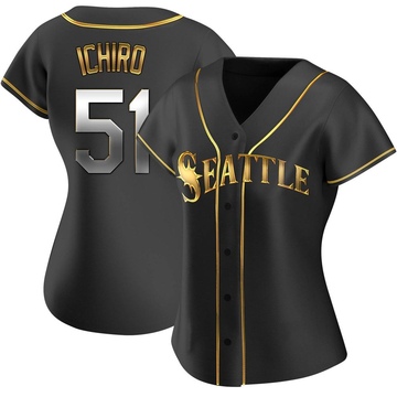 Men's Seattle Mariners Ichiro Suzuki #51 Green gradient Replica