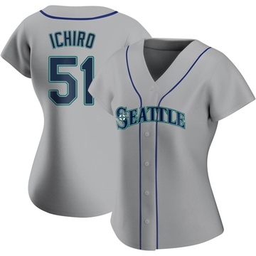 Men's Seattle Mariners Ichiro Suzuki #51 Green gradient Replica