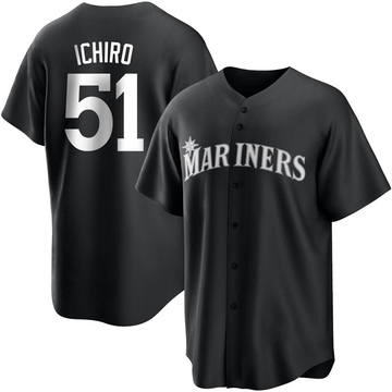 Men's Seattle Mariners Ichiro Suzuki #51 Green gradient Replica