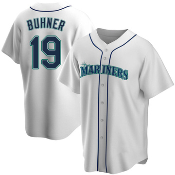 Women's Jay Buhner Seattle Mariners RBI Slim Fit V-Neck T-Shirt - Royal