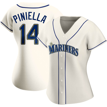 Big & Tall Men's Lou Piniella Seattle Mariners Replica Cream