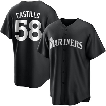 SEATTLE MARINERS- LUIS CASTILLO AUTOGRAPH GRAY REPLICA NIKE JERSEY JSA  AI81928