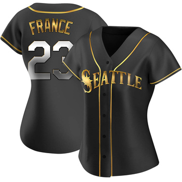 Ty France signed seattle mariners cream jersey autographed auto JSA COA XL  48