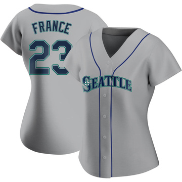 SEATTLE MARINERS- TY FRANCE AUTOGRAPH AQUA REPLICA #23 NIKE JERSEY JSA  AI81972