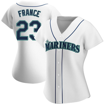 Ty France signed seattle mariners cream jersey autographed auto JSA COA XL  48