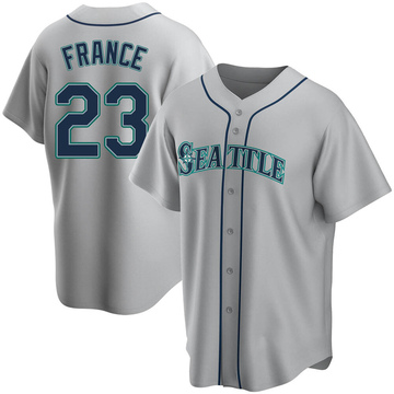 SEATTLE MARINERS- TY FRANCE AUTOGRAPH AQUA REPLICA #23 NIKE JERSEY JSA  AI81972